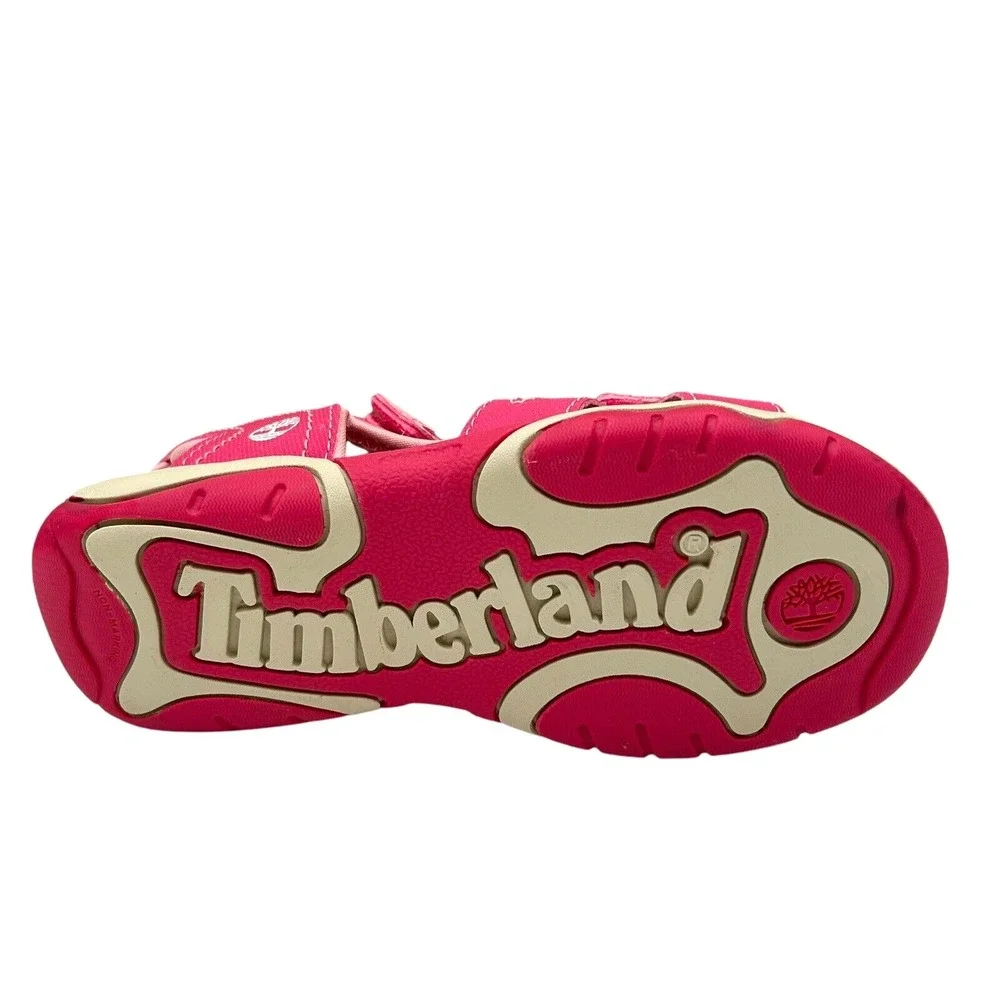 Timberland Girls Outdoor Sporty Sandals Size 12‎ Pink Open Toe Adjustable Straps
